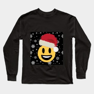 Santa Smiley Long Sleeve T-Shirt